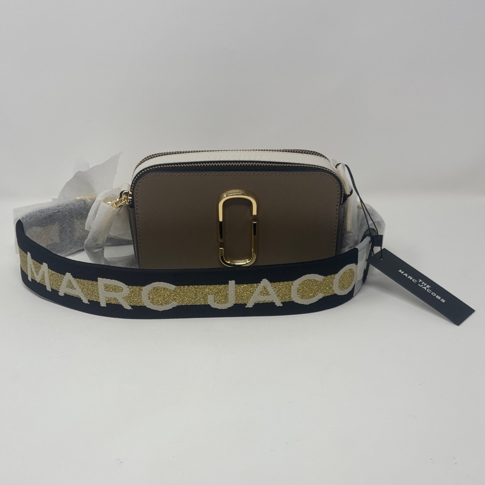 Marc Jacobs French Grey Multi Crossbody Snapshot Bag